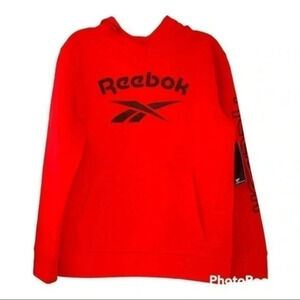 Reebok boys sweatshirt hoddie with pockets size 12 Red NWT